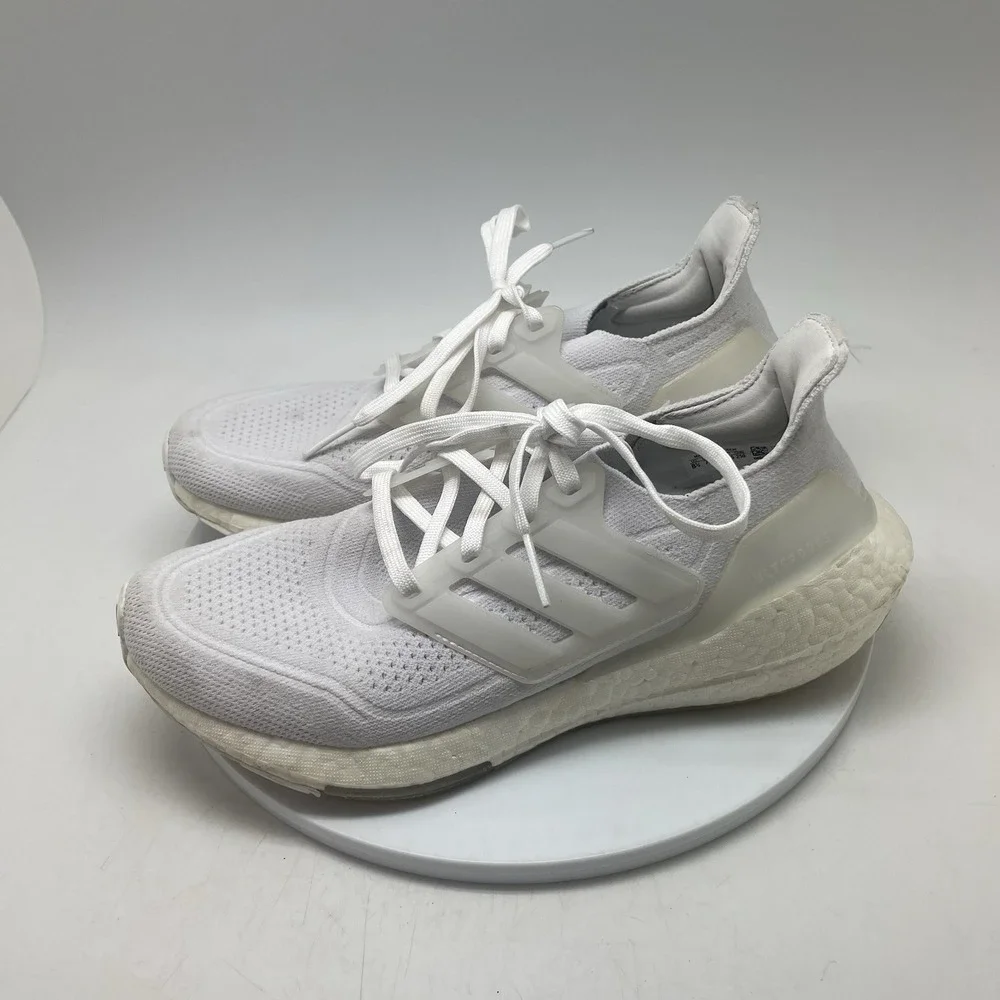 Adidas‎ Sneakers Womens 8.5 Ultraboost 21 All White FY0403 Running Gym Shoes